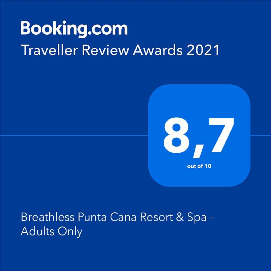 Breathless Punta Cana Resort & Spa (Adults Only) Esterno foto 2021 TripAdvisor Certificate of Excellence